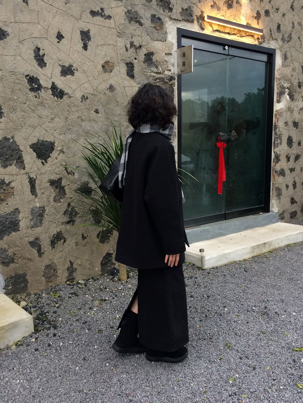 코트 모델 착용 이미지-S1L21