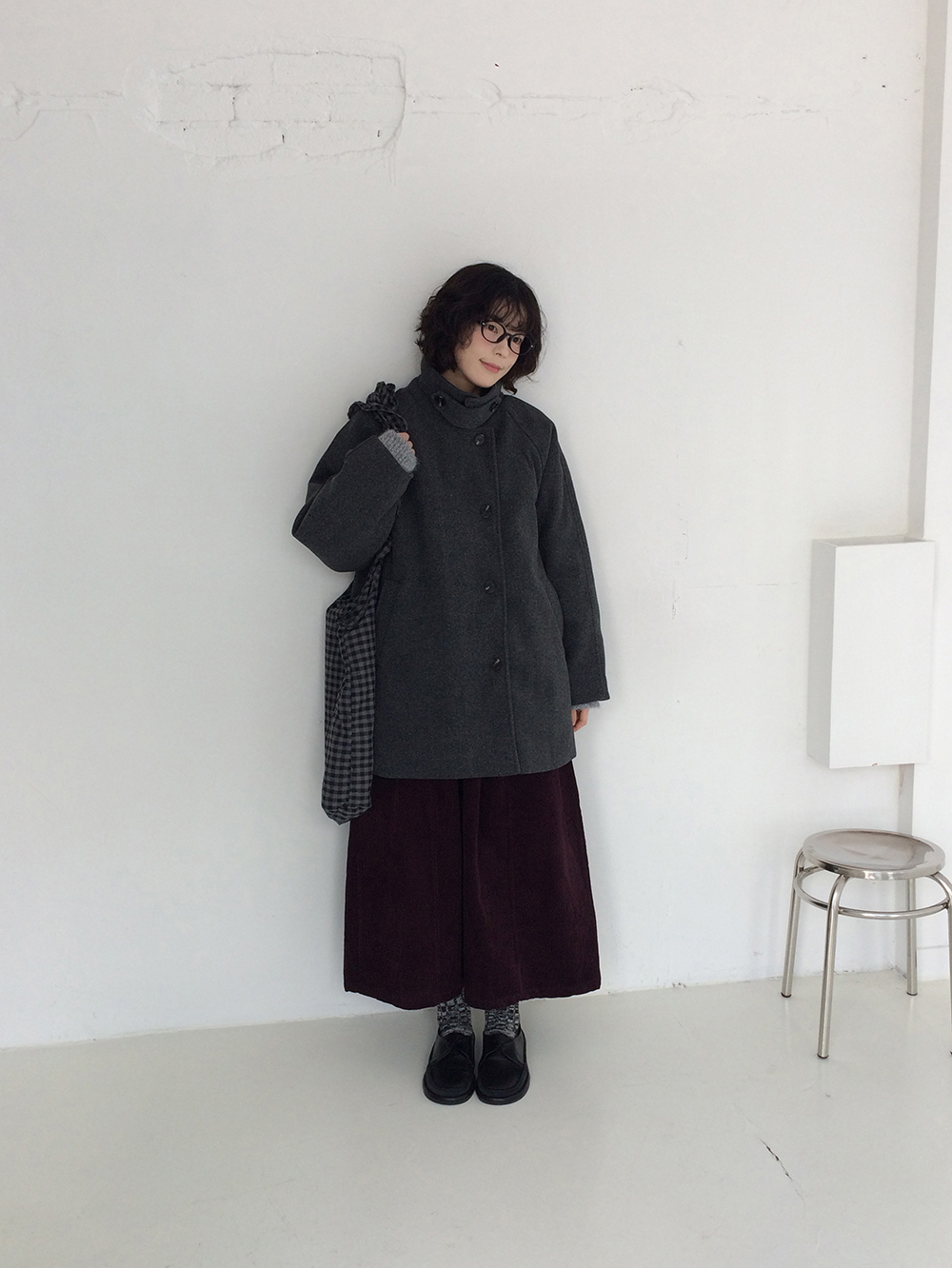 코트 모델 착용 이미지-S1L34