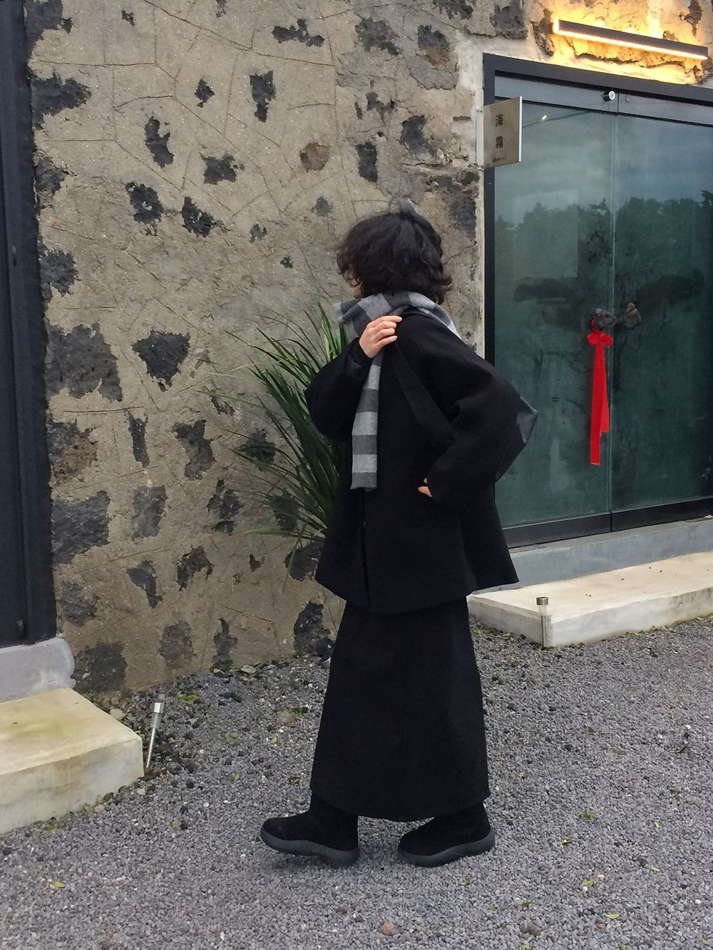 코트 모델 착용 이미지-S1L14