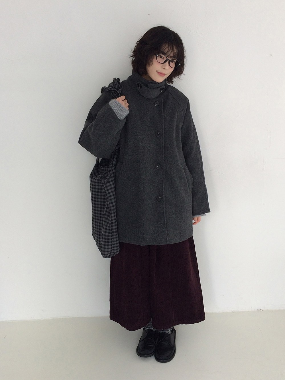 코트 모델 착용 이미지-S1L38