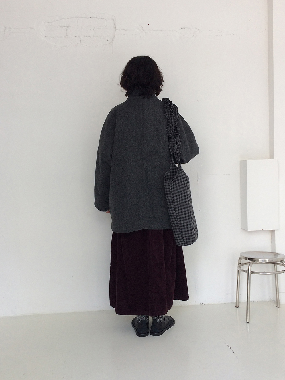 코트 모델 착용 이미지-S1L33