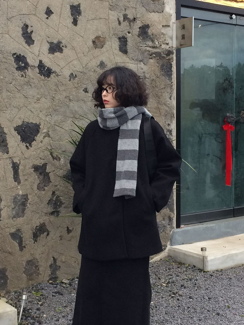 코트 모델 착용 이미지-S1L27