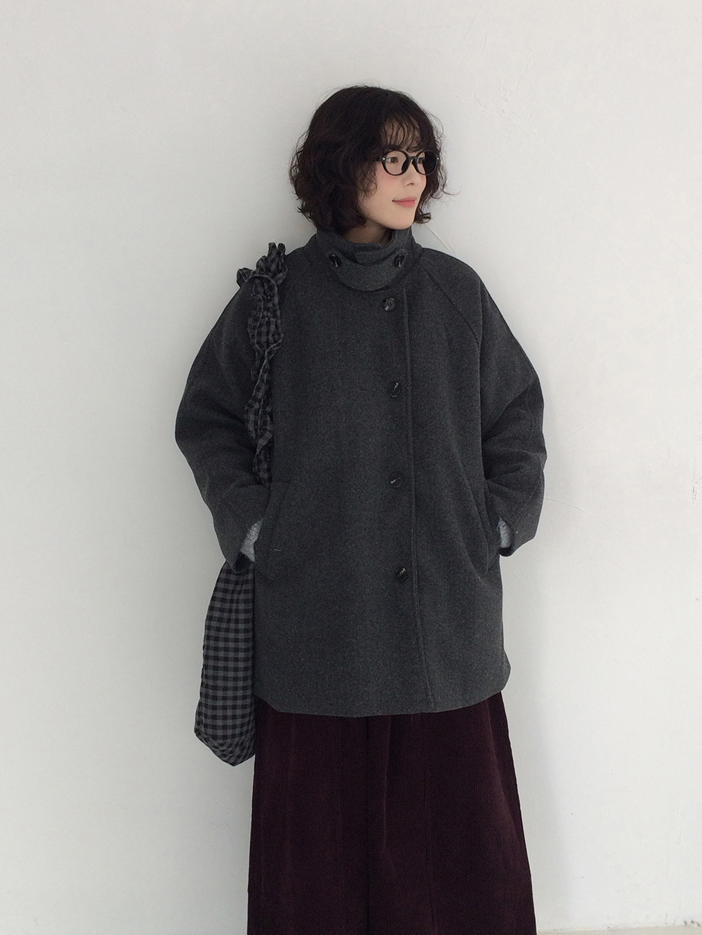 코트 모델 착용 이미지-S1L39