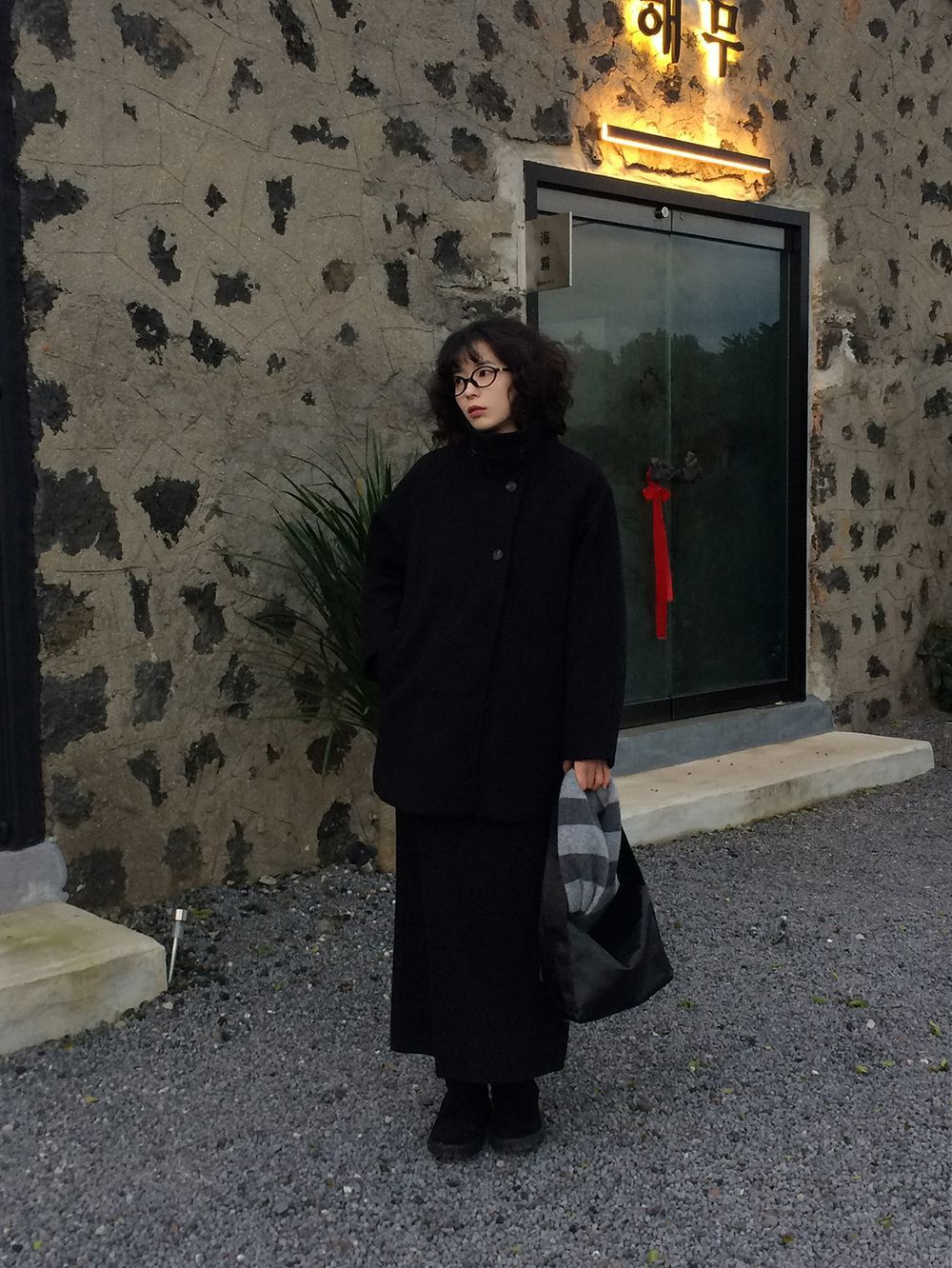 코트 모델 착용 이미지-S1L17