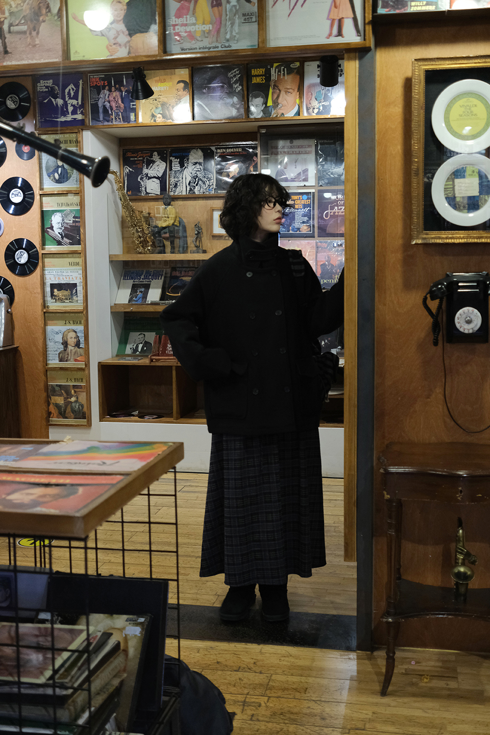 코트 모델 착용 이미지-S1L31