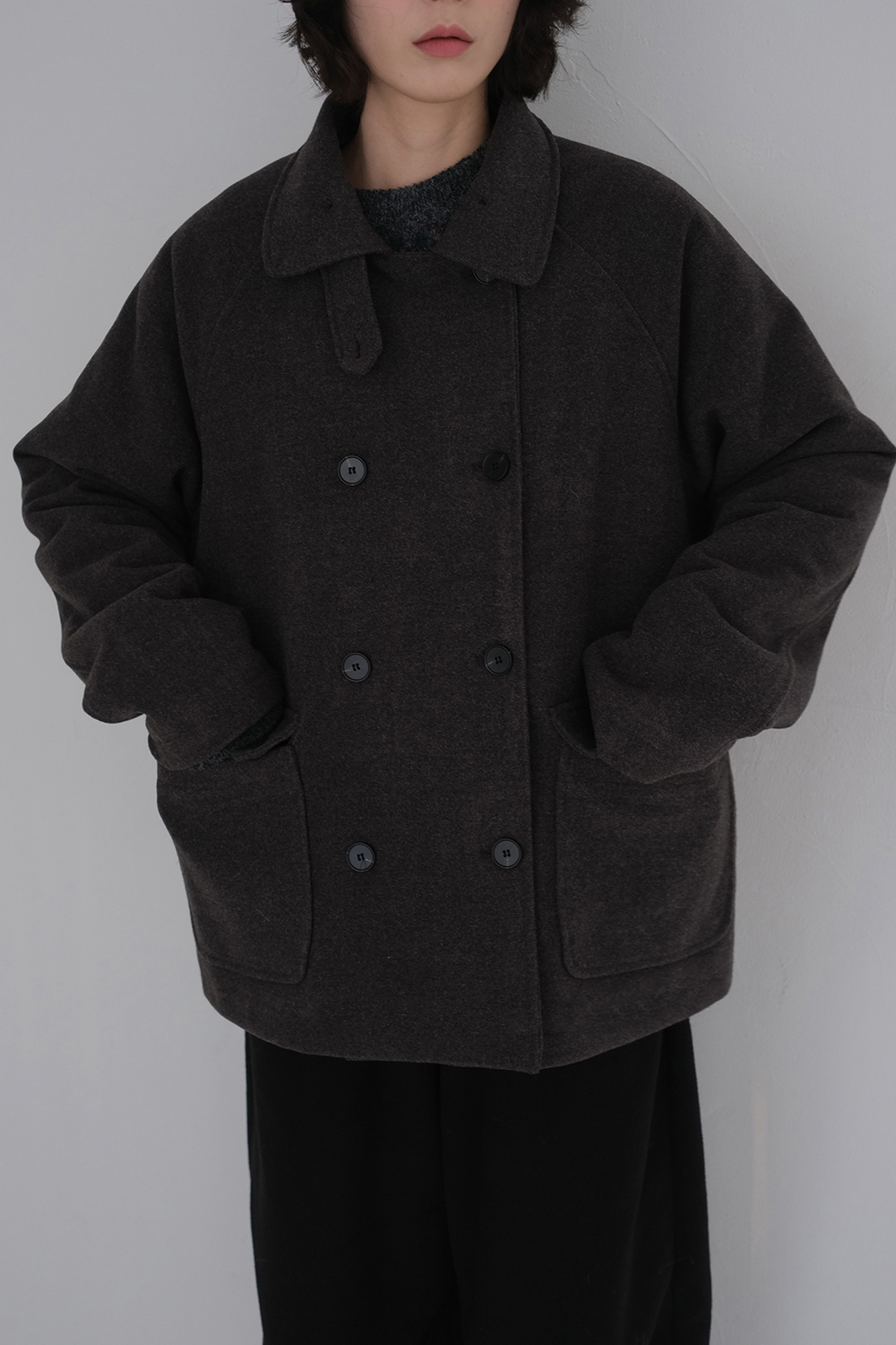 코트 모델 착용 이미지-S1L72