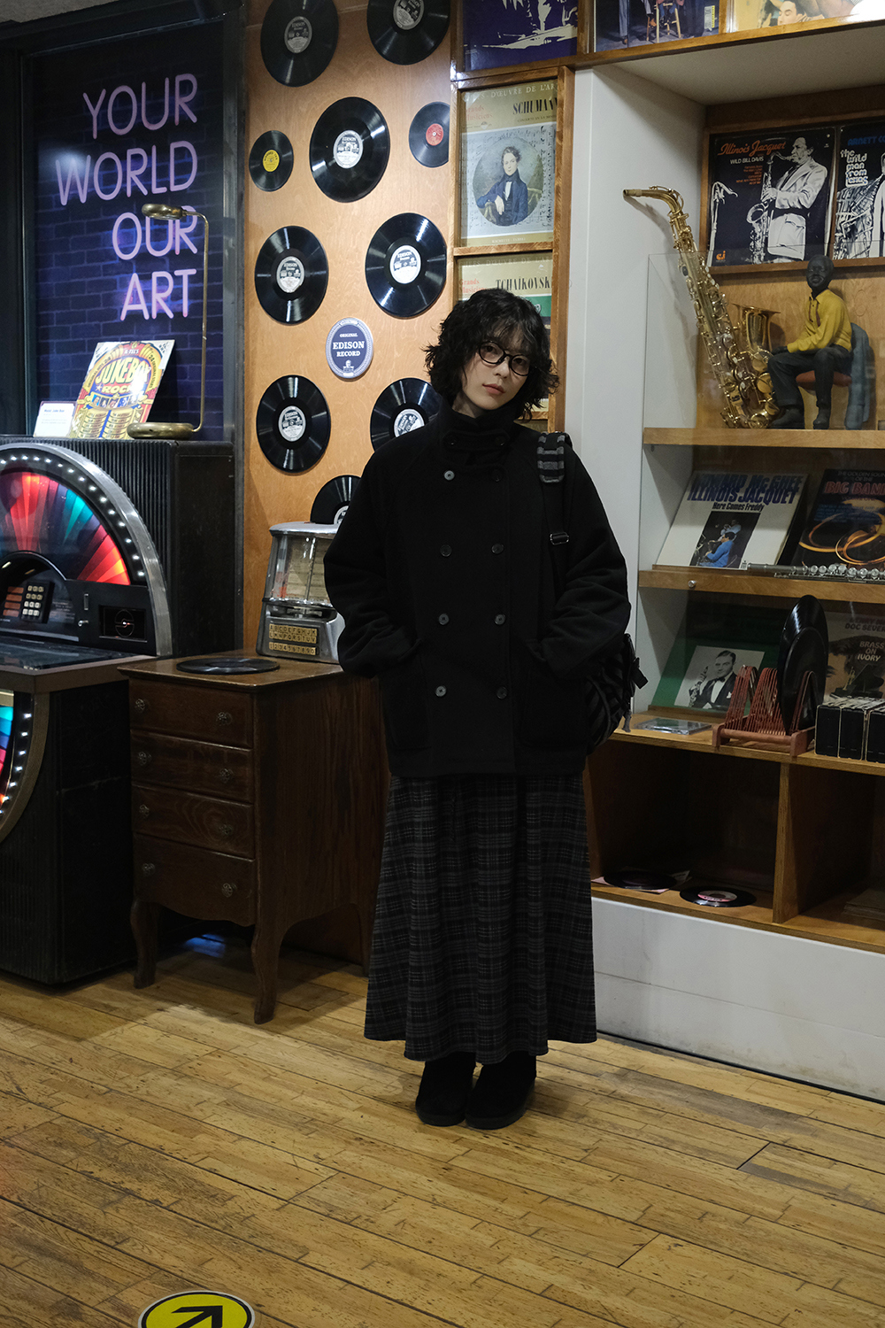 코트 모델 착용 이미지-S1L29