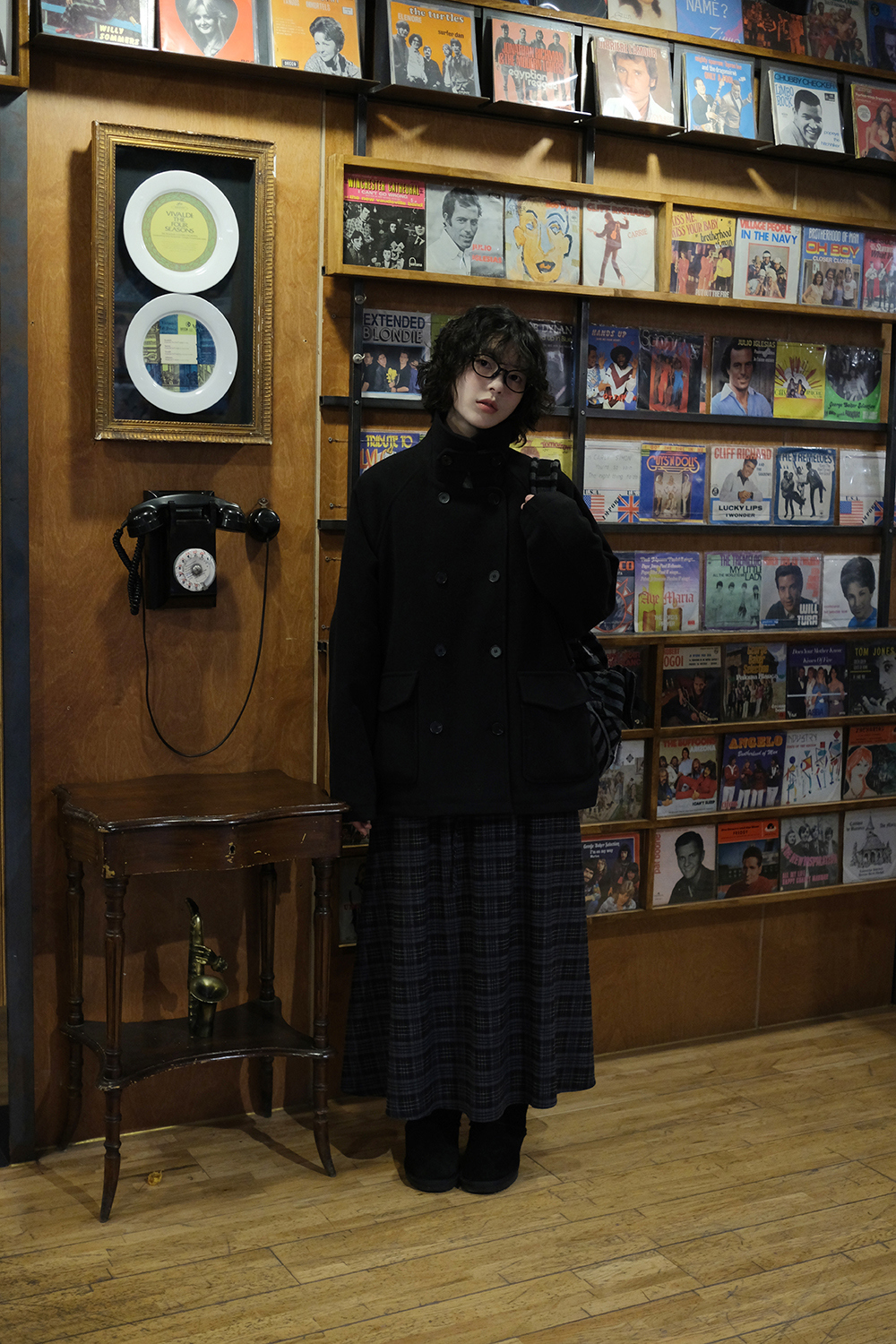 코트 모델 착용 이미지-S1L33