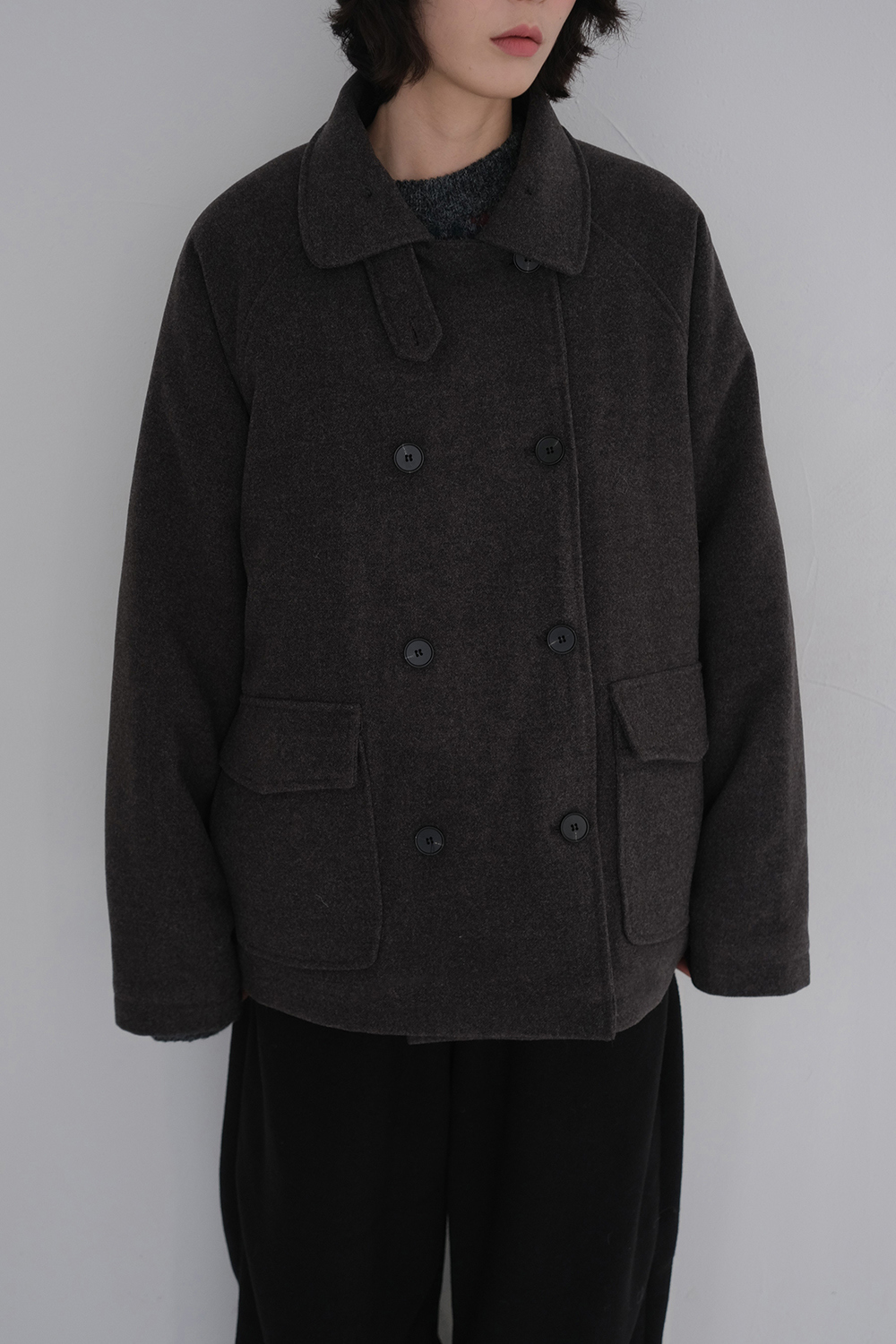 코트 모델 착용 이미지-S1L71