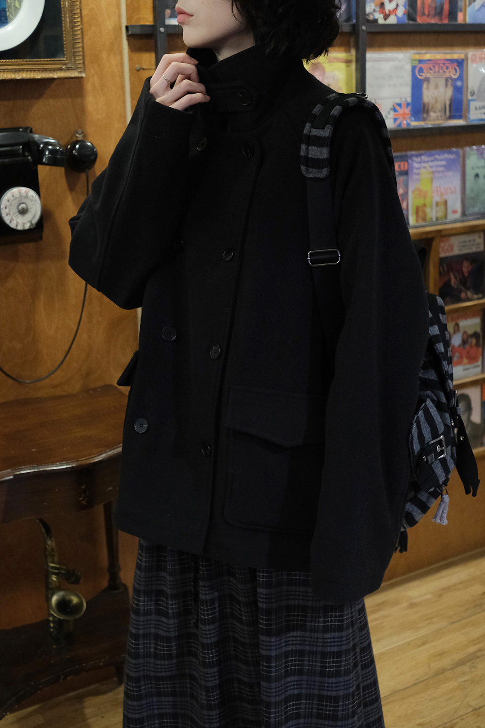 코트 모델 착용 이미지-S1L39