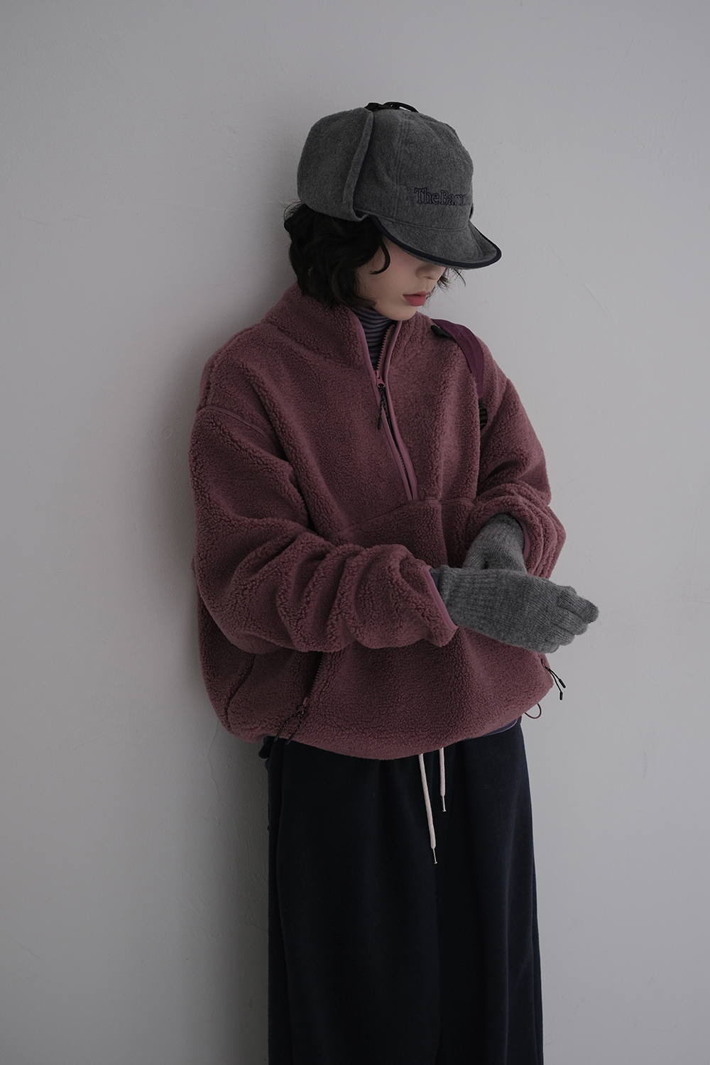 긴팔 티셔츠 모델 착용 이미지-S1L35