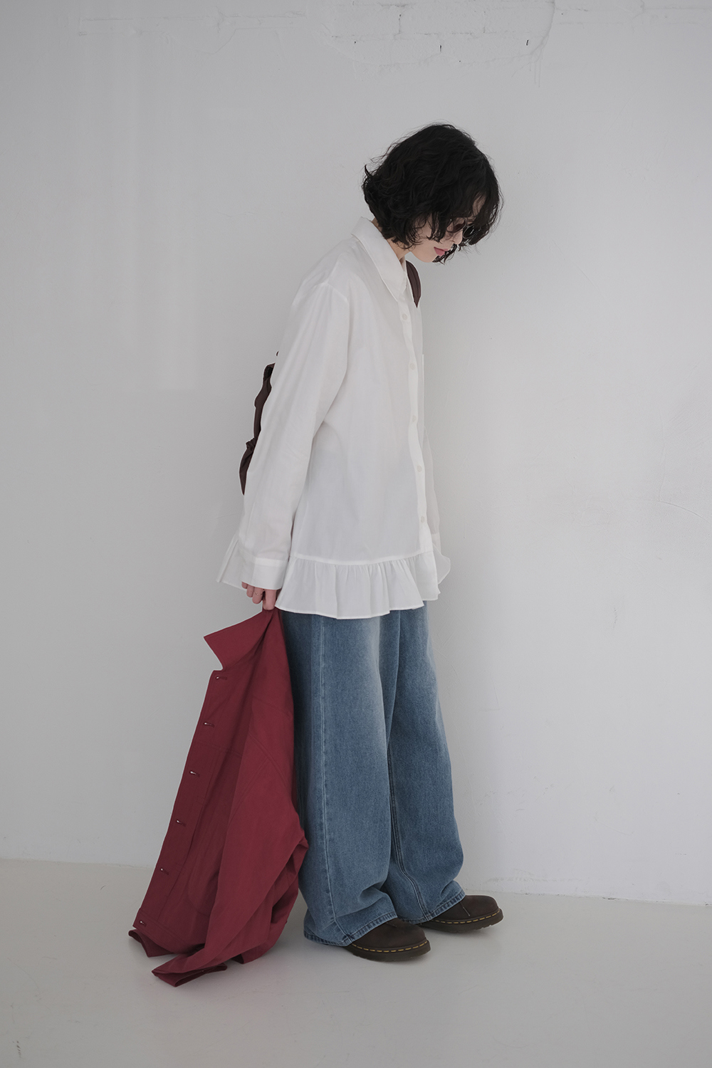 블라우스 모델 착용 이미지-S1L49