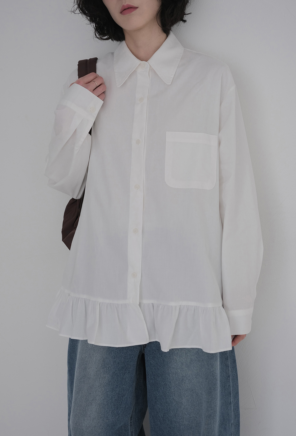 블라우스 모델 착용 이미지-S1L32