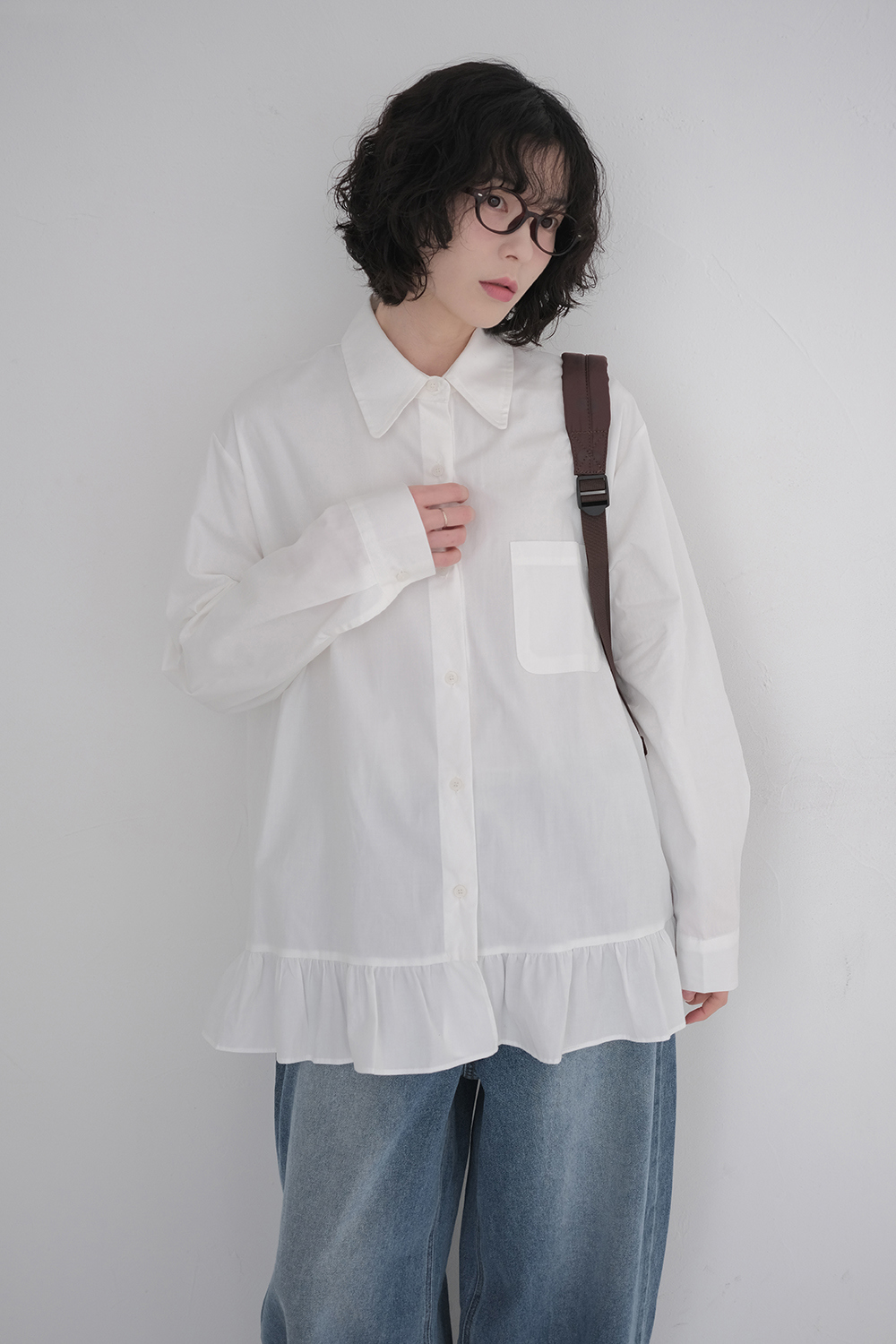 블라우스 모델 착용 이미지-S1L30