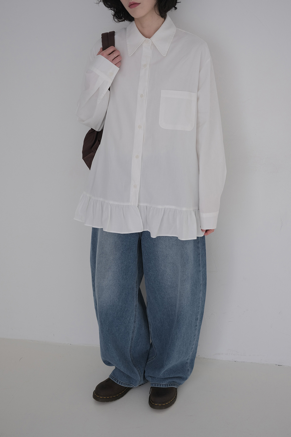 블라우스 모델 착용 이미지-S1L33