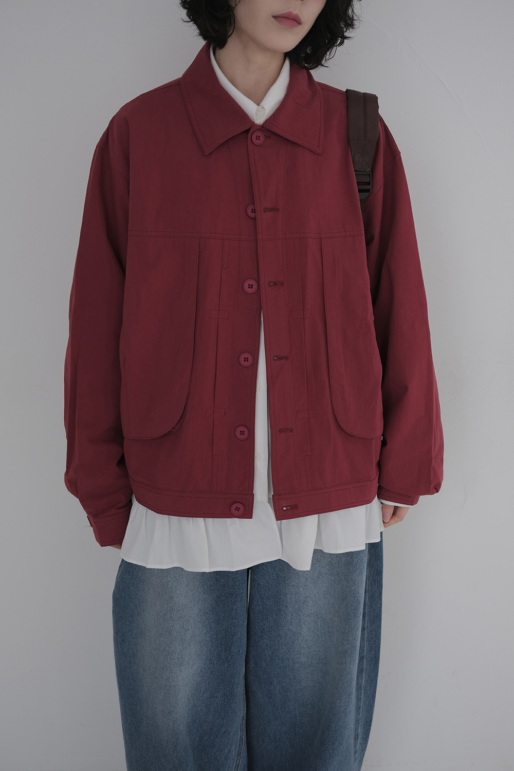 블라우스 모델 착용 이미지-S1L52