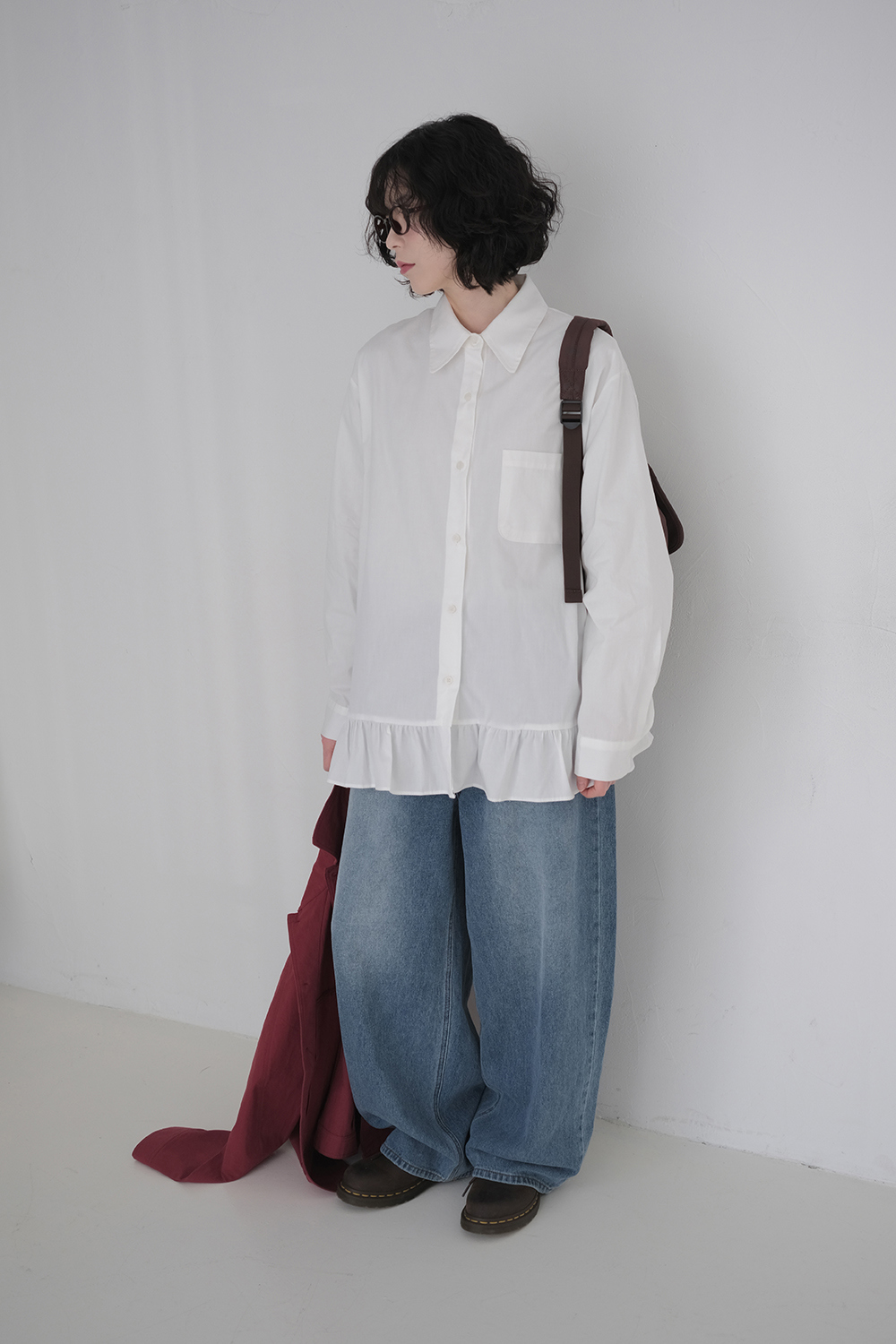 블라우스 모델 착용 이미지-S1L51