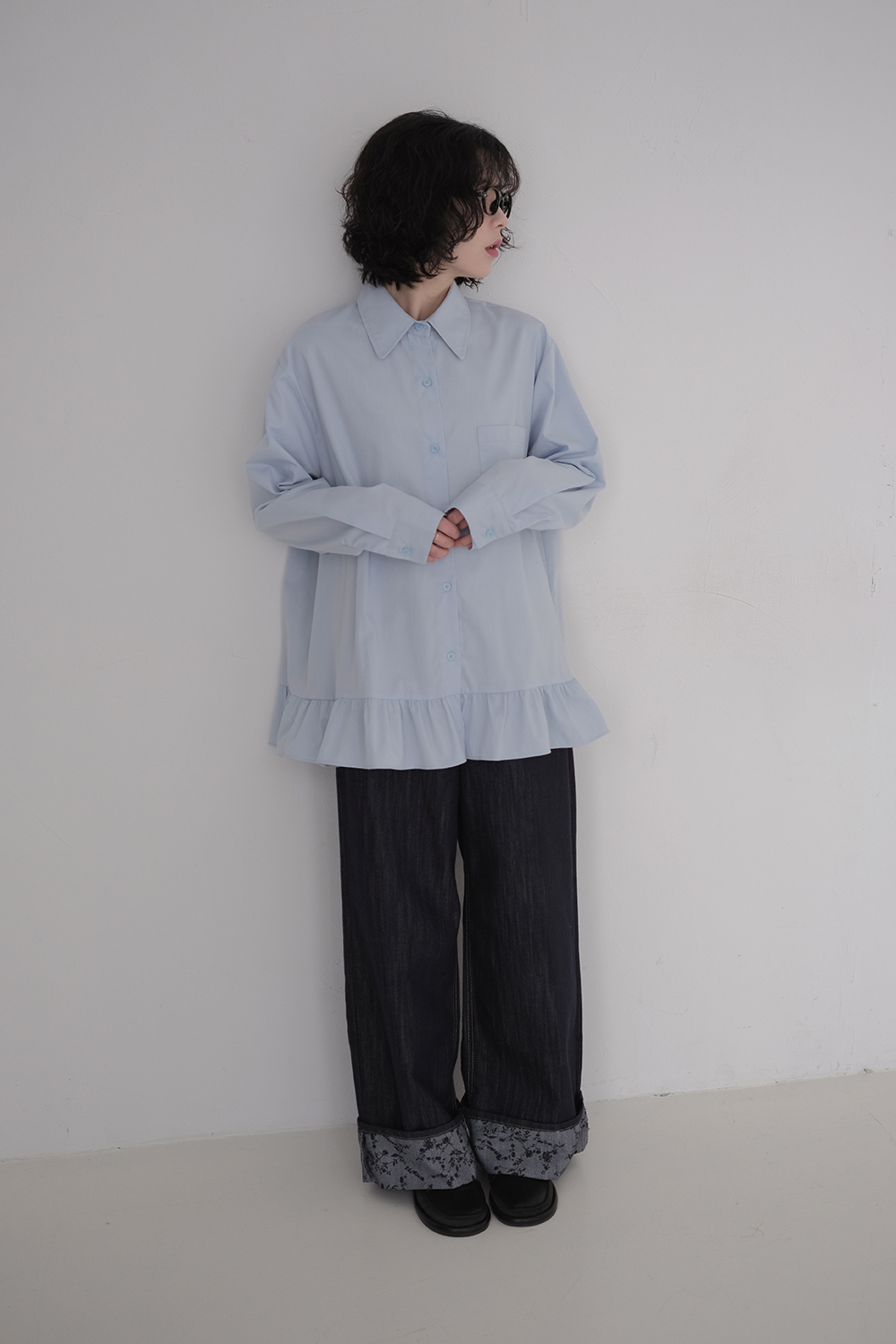 블라우스 모델 착용 이미지-S1L25