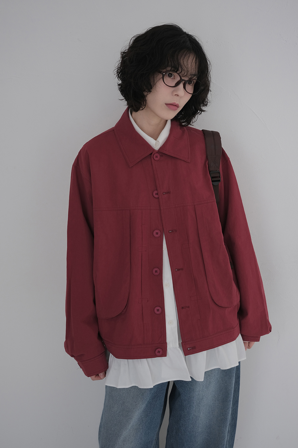 블라우스 모델 착용 이미지-S1L40