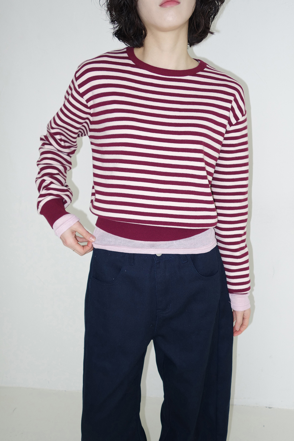 바지 모델 착용 이미지-S2L46