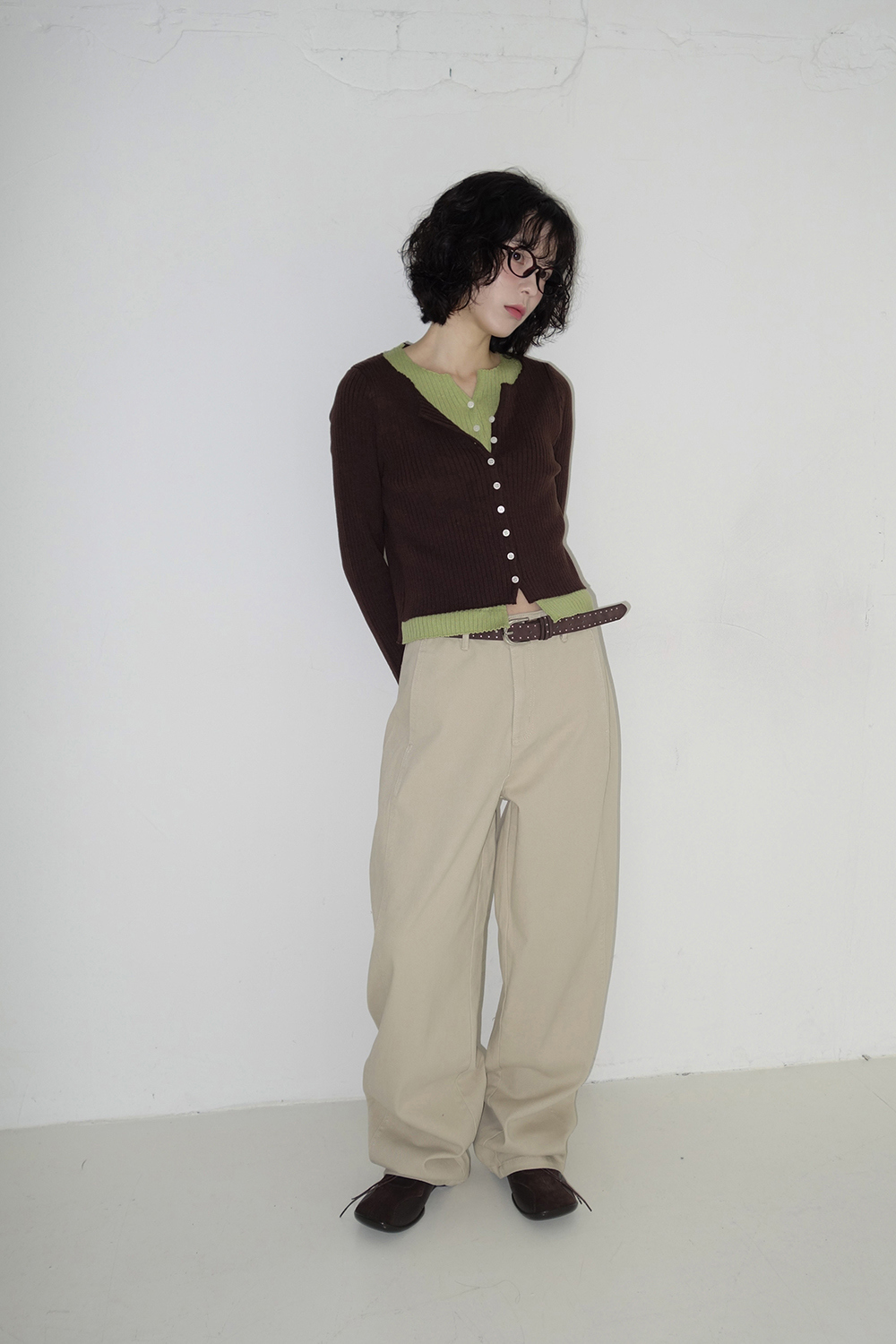 카디건 모델 착용 이미지-S1L9