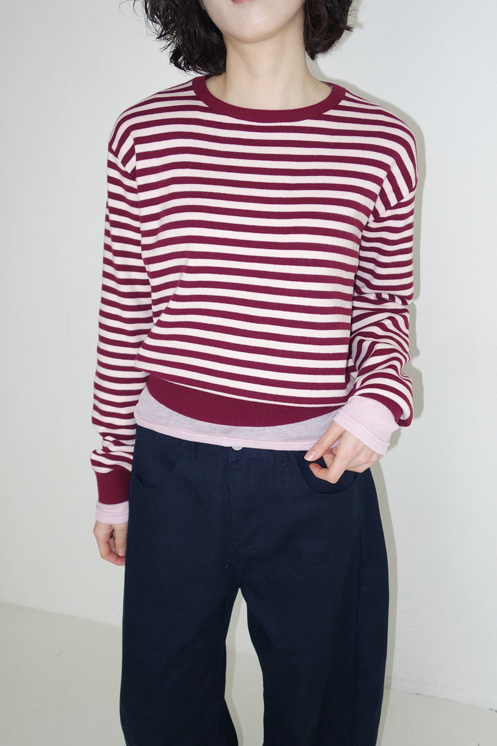 바지 모델 착용 이미지-S2L47