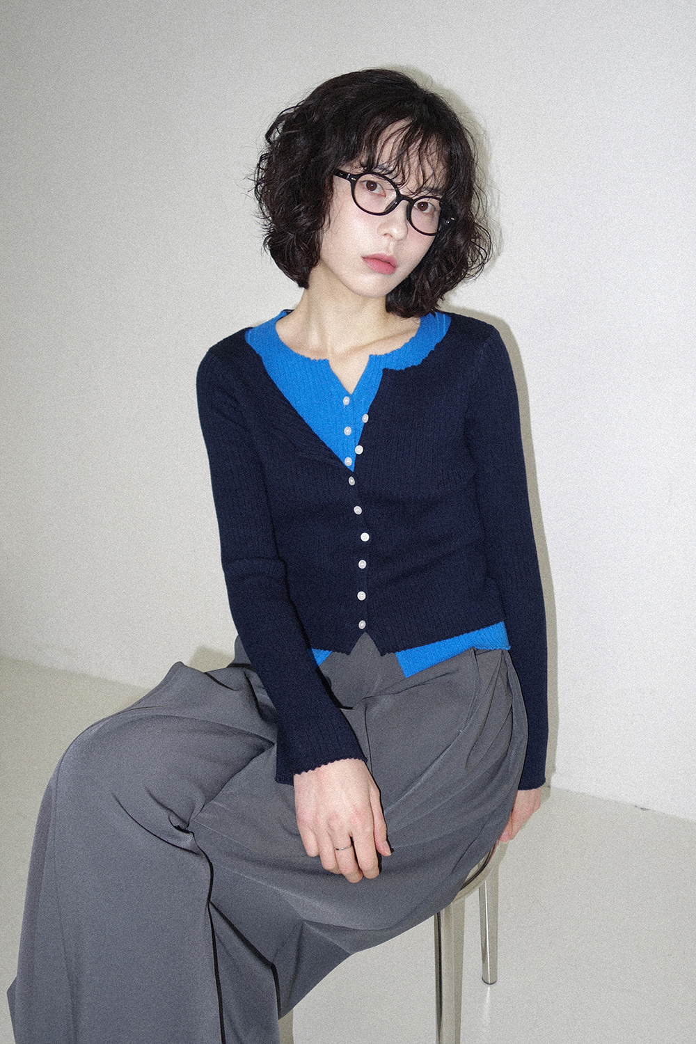 카디건 모델 착용 이미지-S1L28