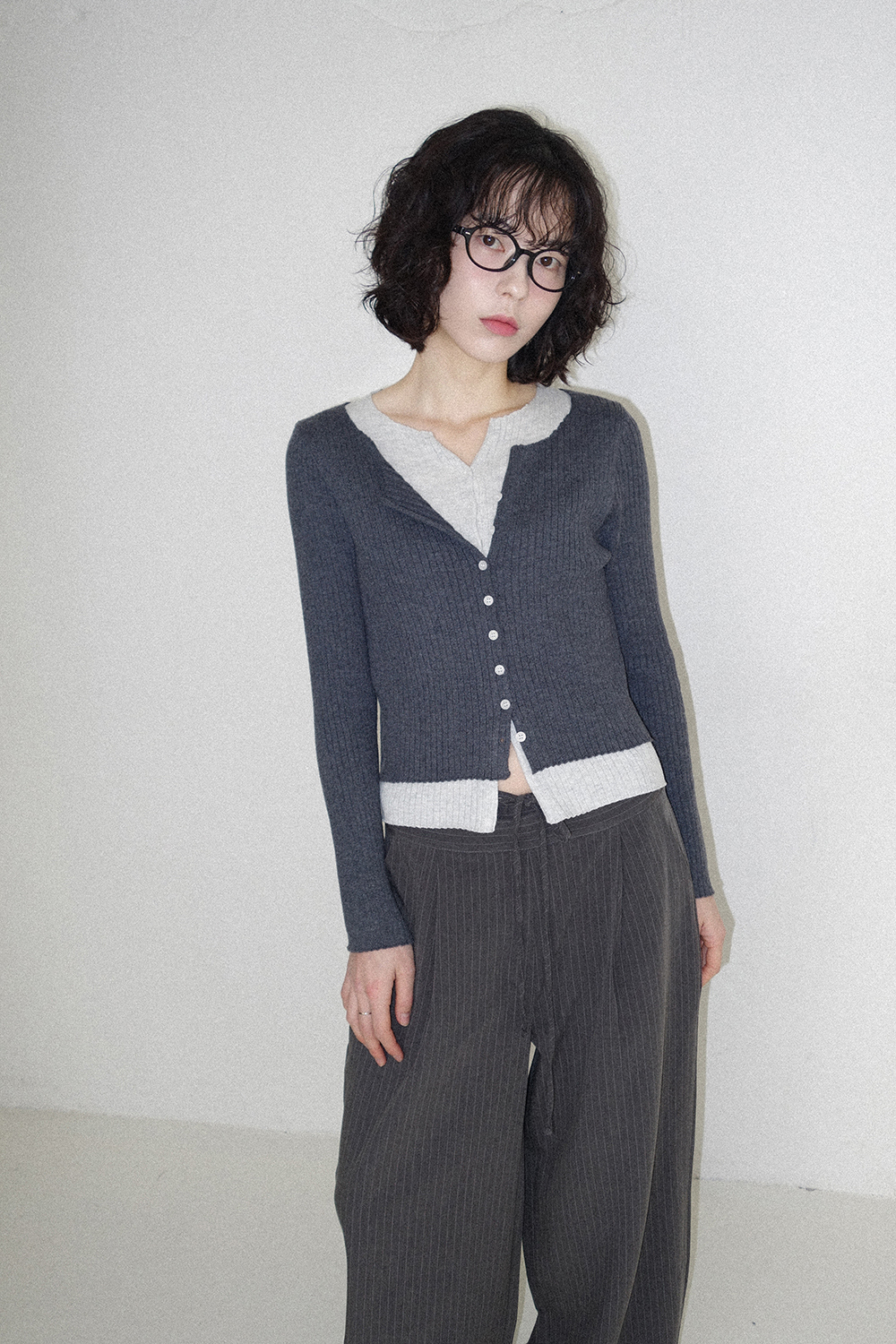 카디건 모델 착용 이미지-S1L51