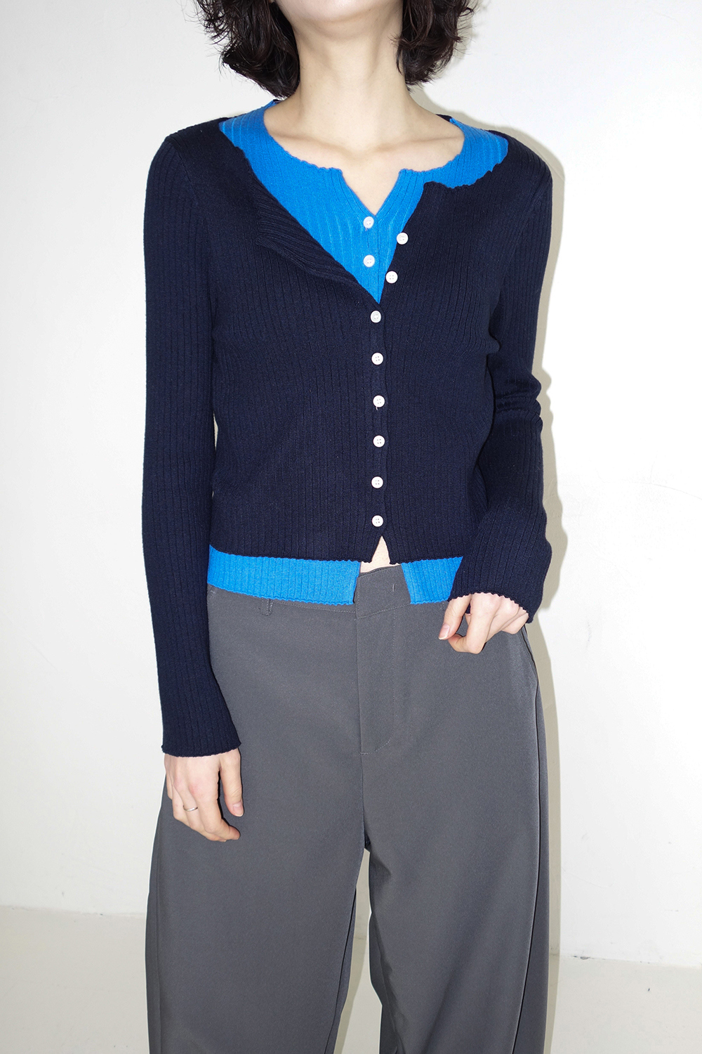 카디건 모델 착용 이미지-S1L42