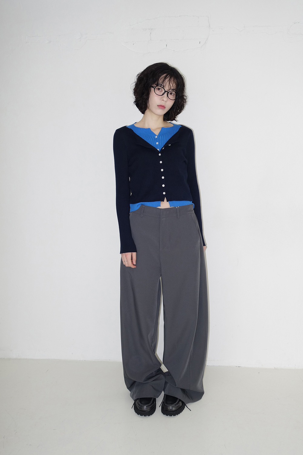 카디건 모델 착용 이미지-S1L49