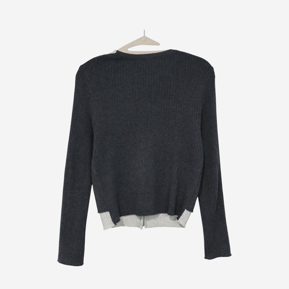 카디건 차콜 색상 이미지-S1L86