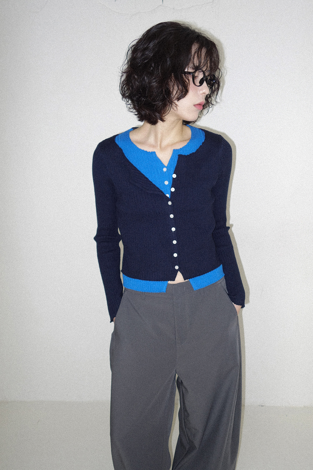 카디건 모델 착용 이미지-S1L29