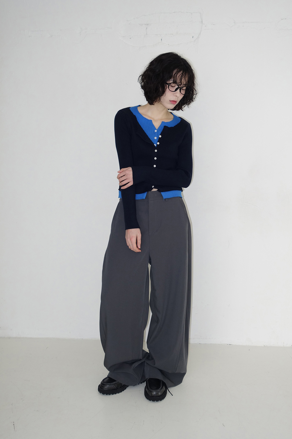 카디건 모델 착용 이미지-S1L31