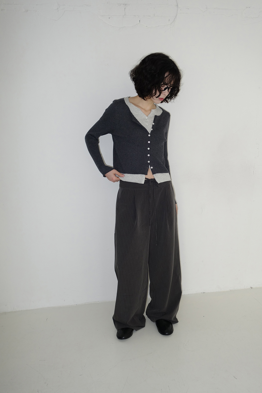 카디건 모델 착용 이미지-S1L68