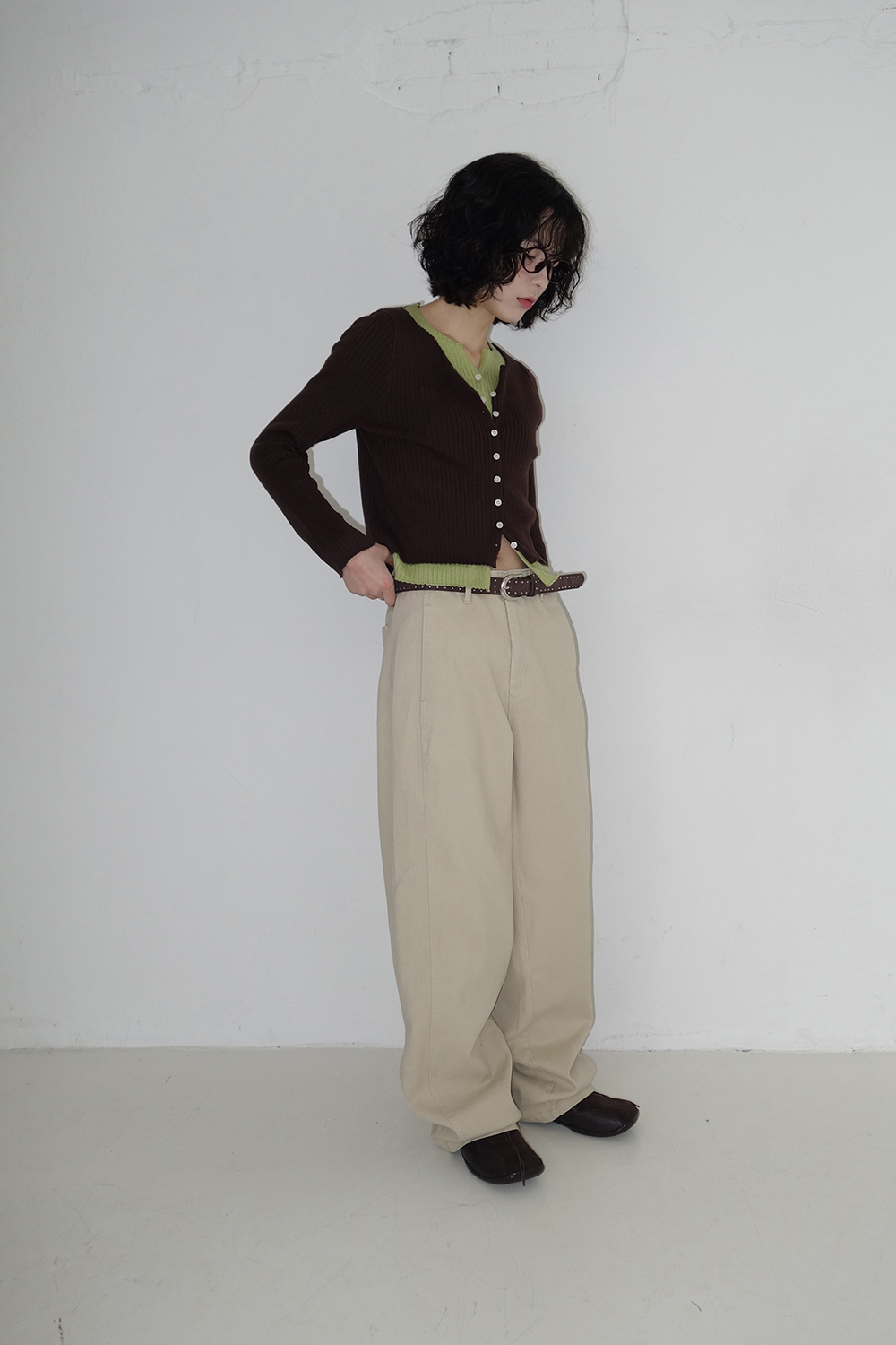 카디건 모델 착용 이미지-S1L14