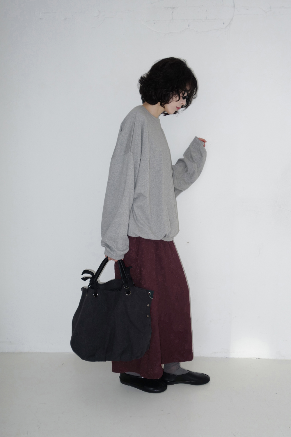 롱 스커트 모델 착용 이미지-S2L30