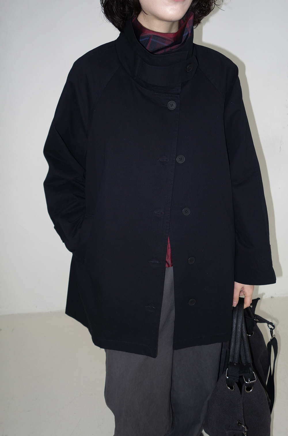 코트 모델 착용 이미지-S1L33