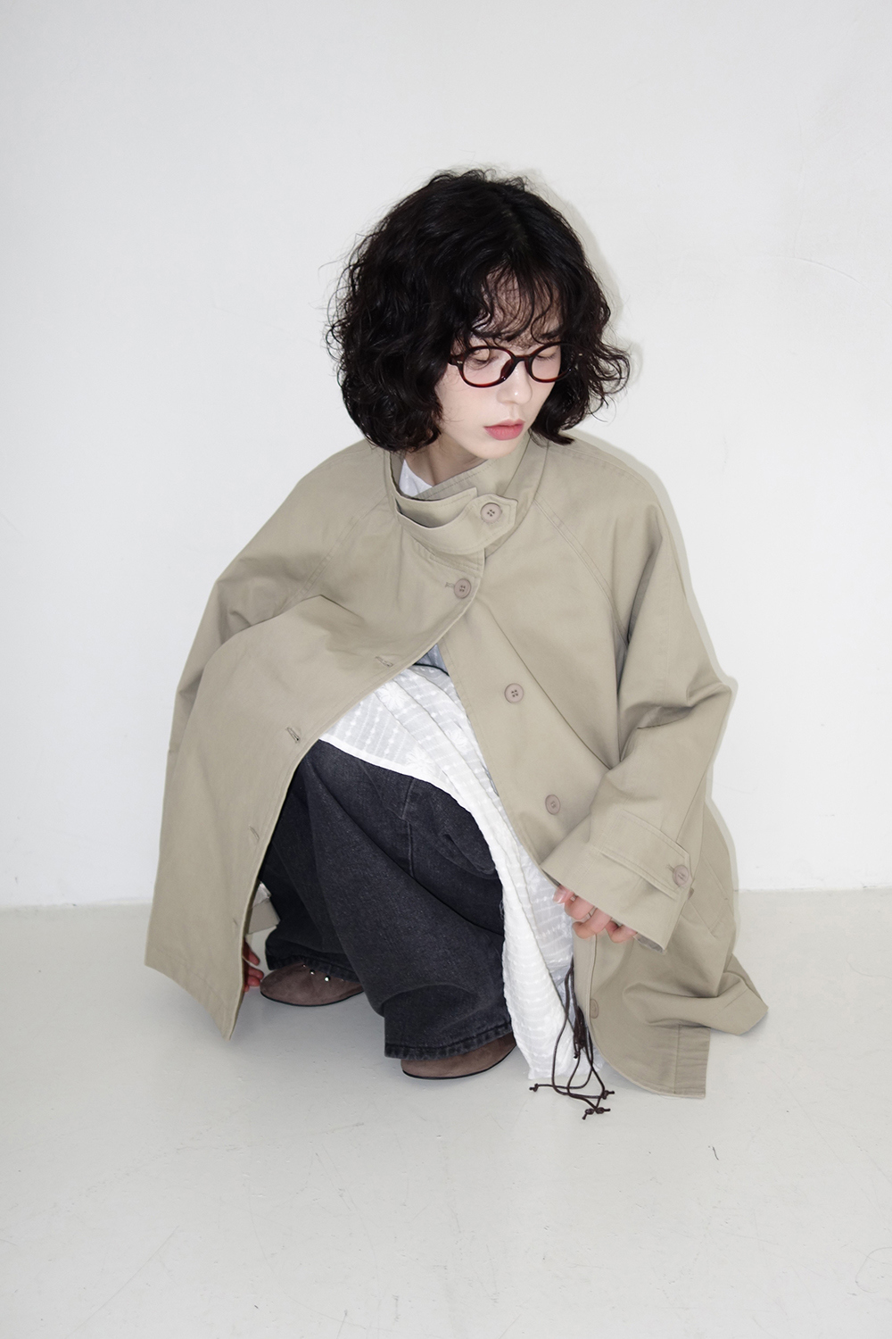 코트 모델 착용 이미지-S1L20