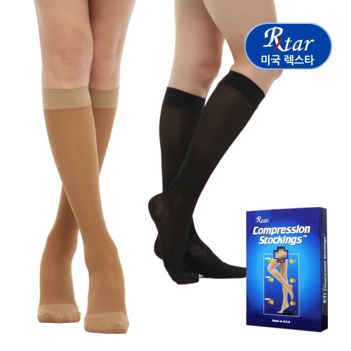 압박용밴드 의료용 압박스타킹 무릎형(발막힘) 얇은재질 (압력20-30mmHg)