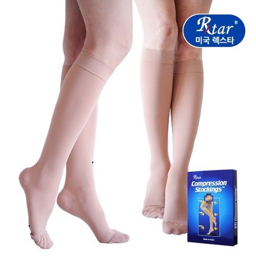 압박용밴드 의료용 압박스타킹 무릎형(발막힘) 단단한재질 (고강압30-40mmHg)