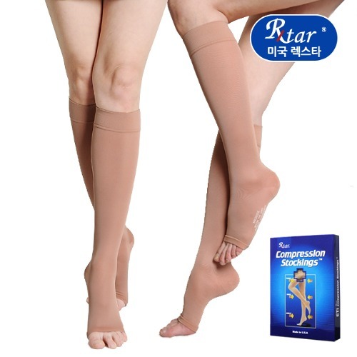 압박용밴드 의료용 압박스타킹 무릎형(발트임) 부드러운재질 (압력20-30mmHg)