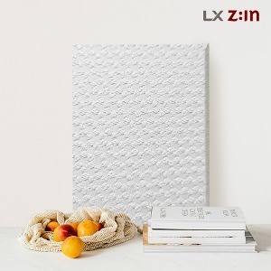 LX 고급 실크벽지 디아망 PR003-06 크로쉐 화이트 두꺼운 포인트 셀프 벽지 친환경 1롤 5평