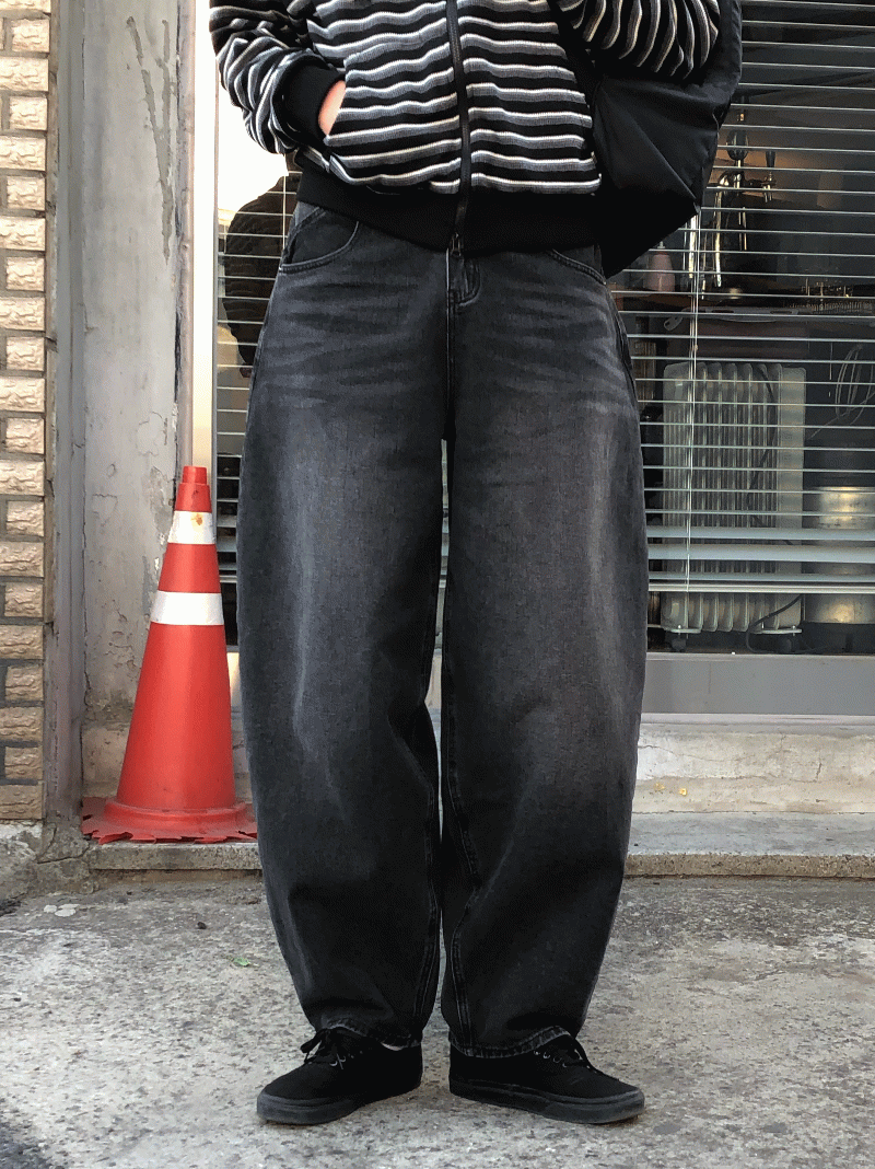 [BEST] VINTAGE BALLOON DENIM PANTS/ 2色