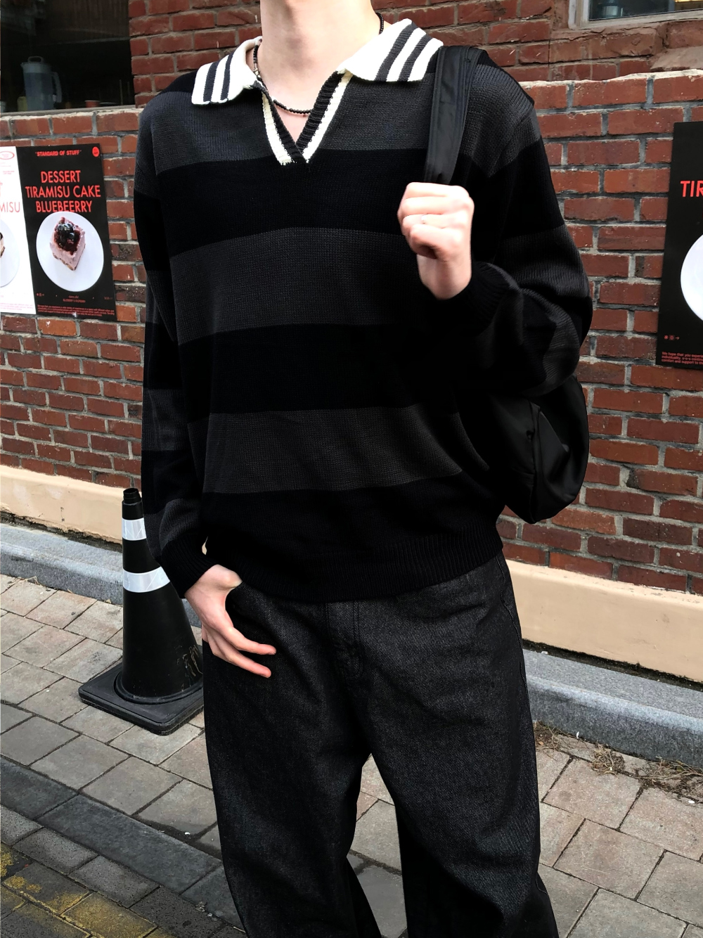 長袖T卹模特兒穿著圖片-S1L30