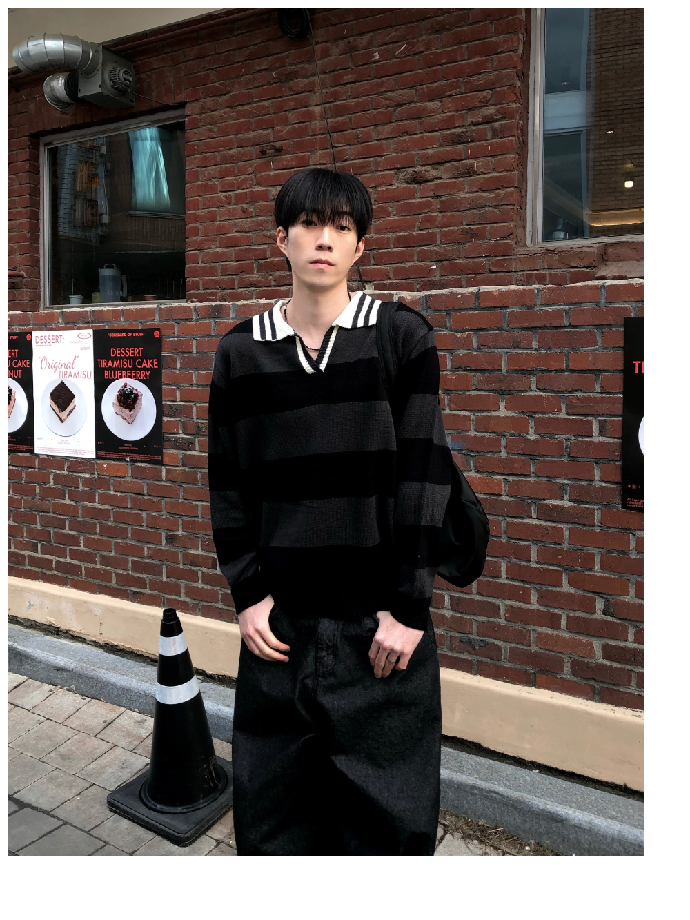 長袖T卹模特兒穿著圖片-S1L9