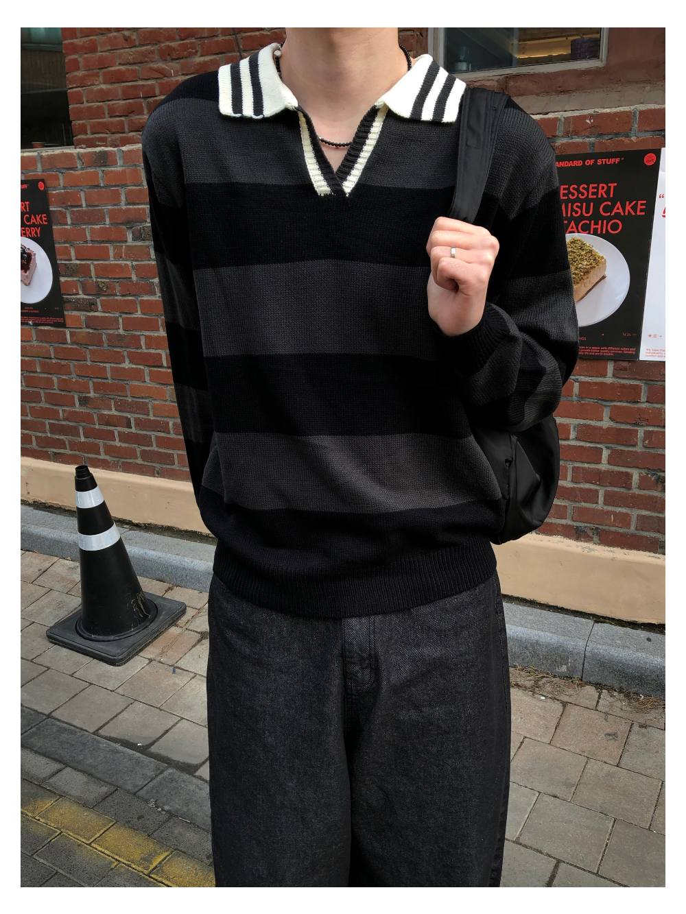 長袖 T 卹模特兒穿著圖片 - S1L19