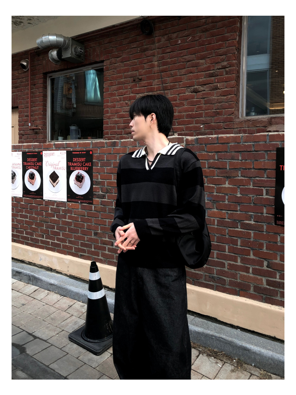 長袖 T 卹模特兒穿著圖片 - S1L21