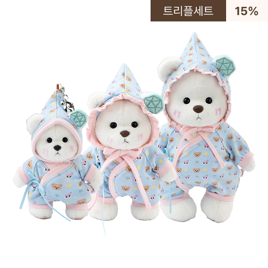 [Seventeen Bongbong X Teddy Tails] Limited Edition Bongbong Bear Triple ...