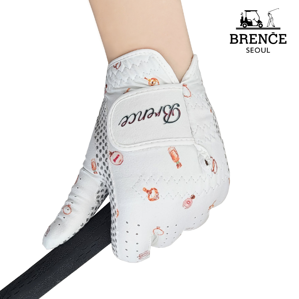 브렌스 보석B 디자인 실리콘 여성 양손 골프장갑