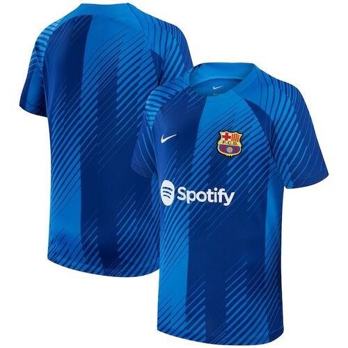 바르셀로나 나이키 유스 2023/24 아카데미 프로 퍼포먼스 프리 매치 탑 - 블루 / Nike